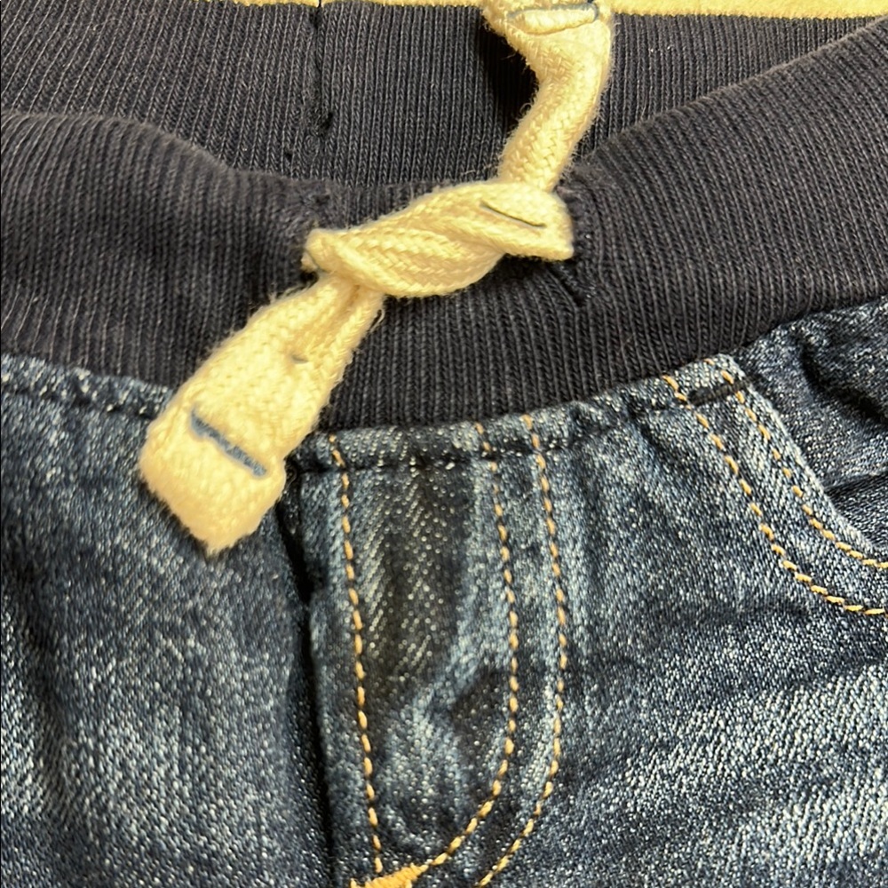 Gap Dark-wash Five Pocket Denim Elastic Pull-on Jeans 12-18 Months EUC - Picture 3 of 5